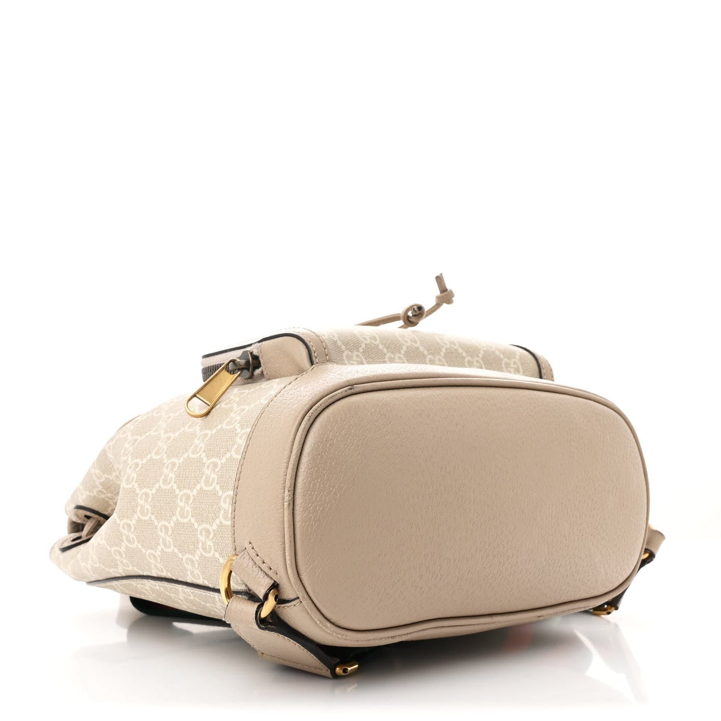 Gucci Interlocking G Backpack GG Supreme Monogram Coated Canvas Bag - Beige