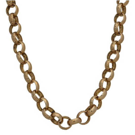 9ct Gold Belcher Chain 22"