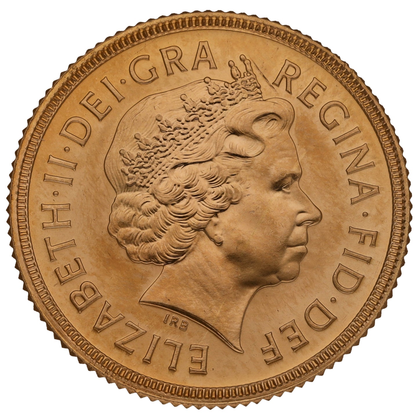 22ct Gold Queen Elizabeth II Full Sovereign Coin 2001
