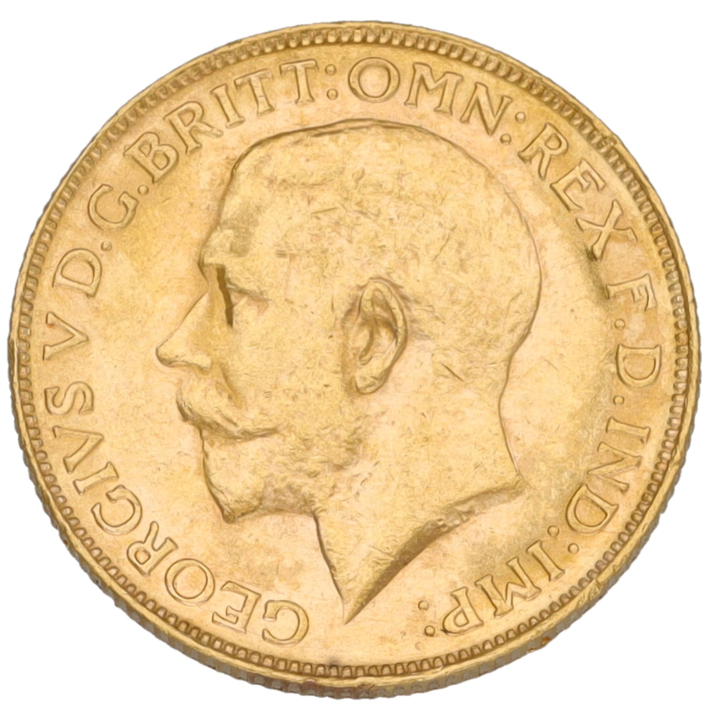 22ct Gold King George V Full Sovereign Coin 1920