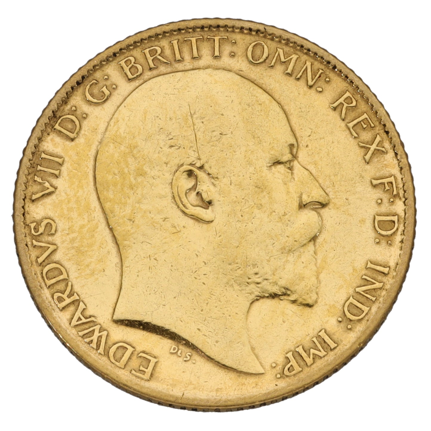 22ct Gold King Edward VII Half Sovereign Coin 1905