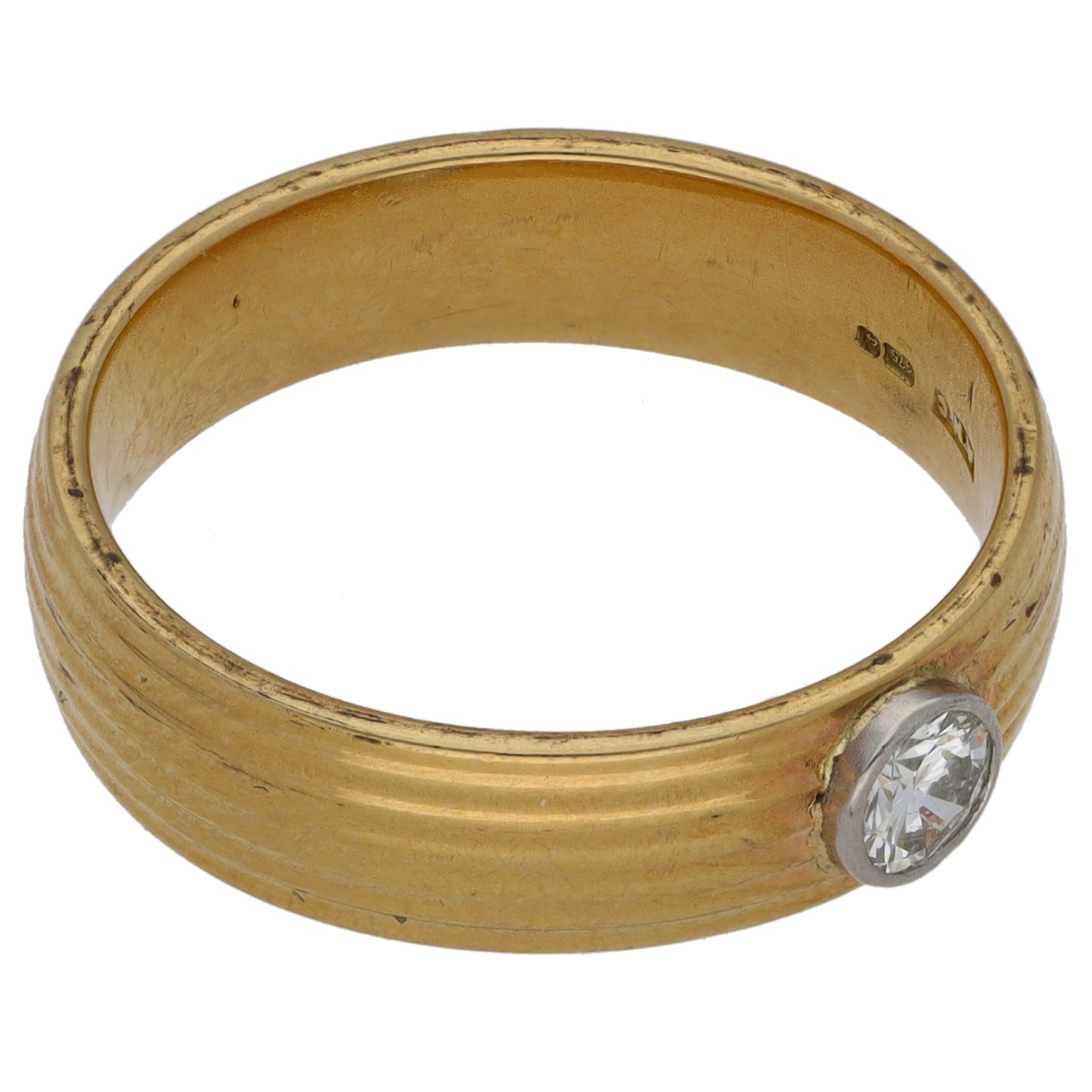 9ct Gold 0.30ct Diamond Solitaire Ring Size S