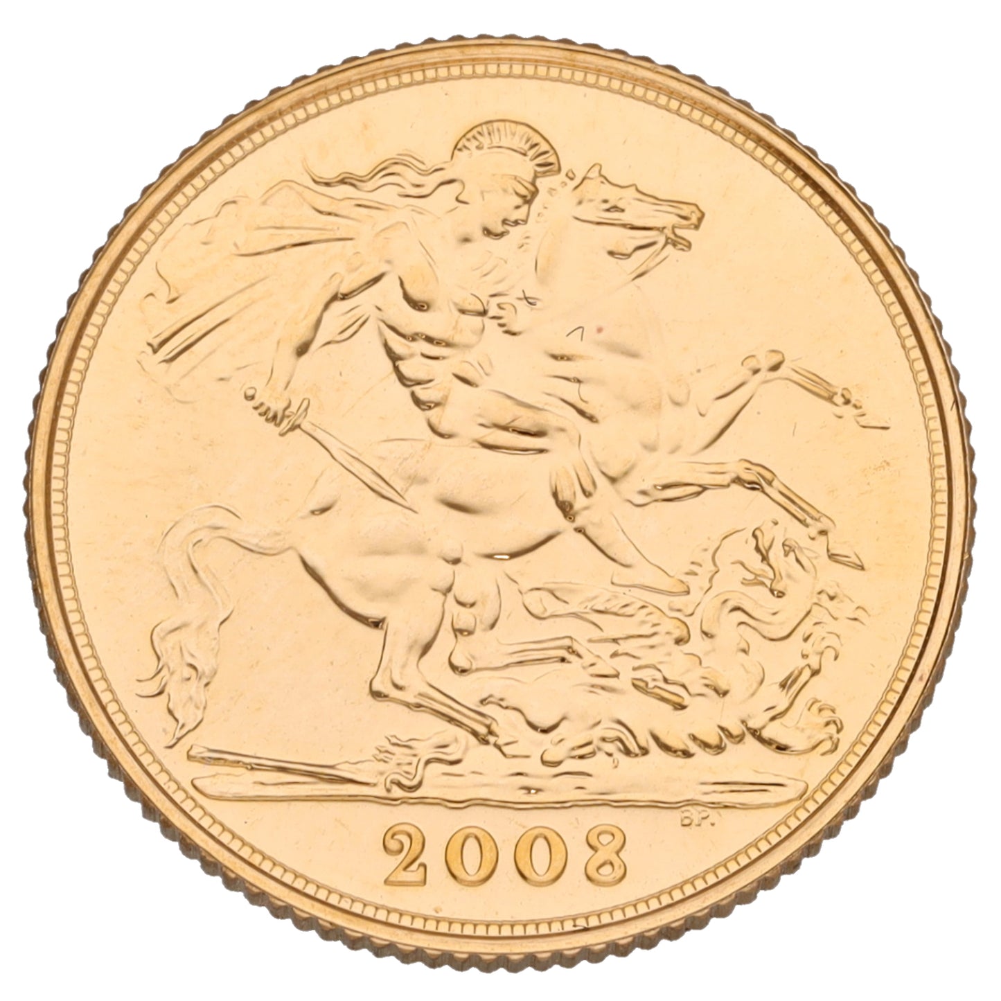 22ct Gold Queen Elizabeth II Full Sovereign Coin 2008