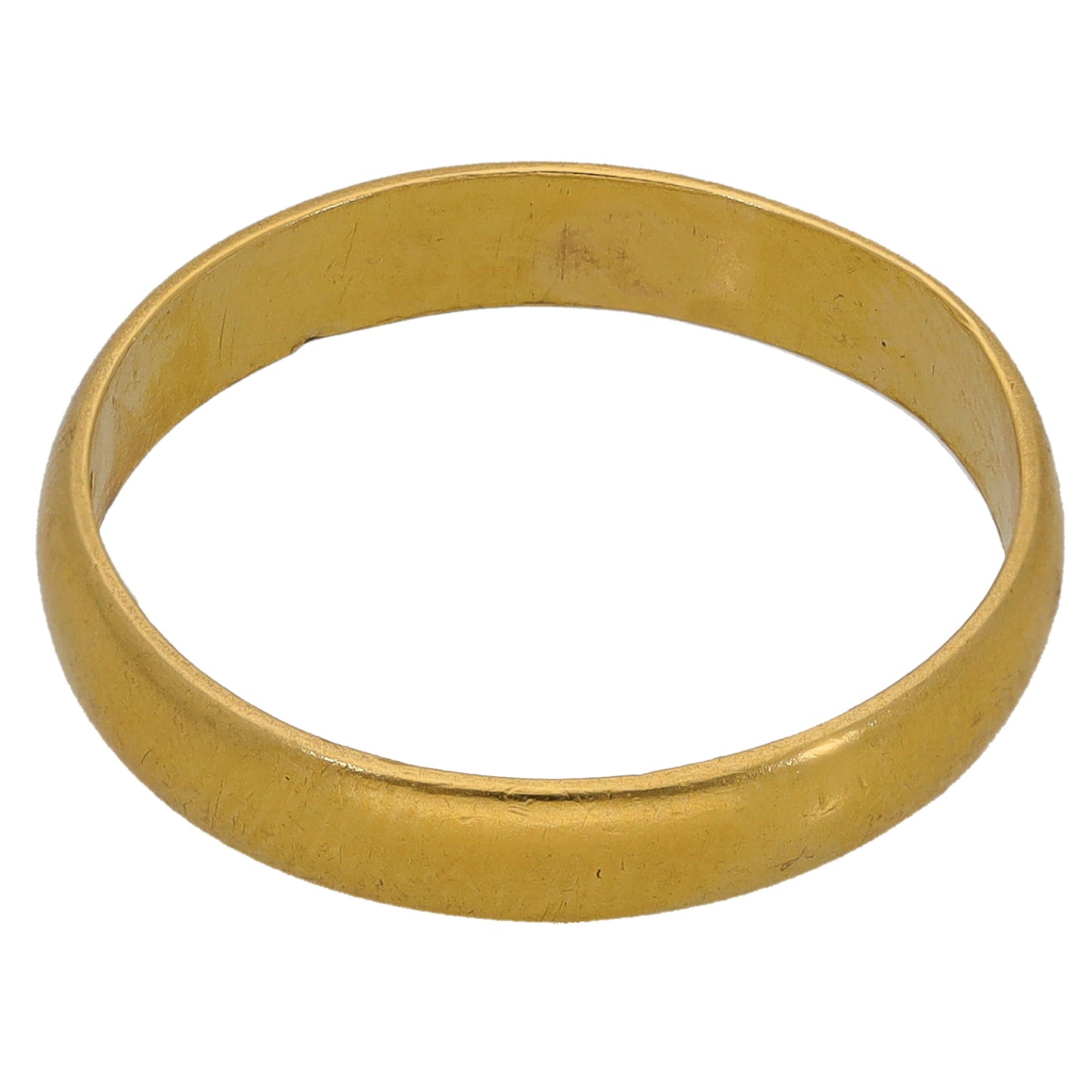 22ct Gold Plain Wedding Ring Size O