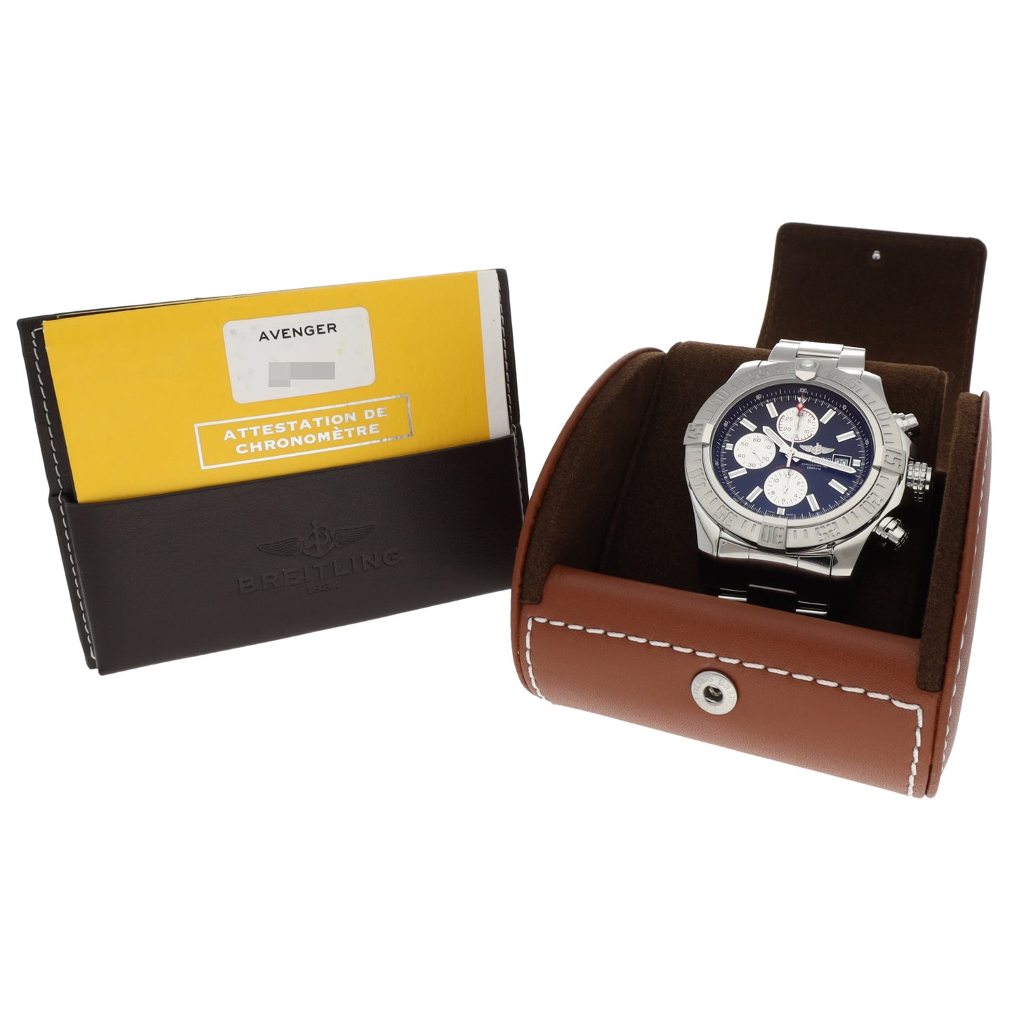 Breitling Super Avenger II A13371 48mm Stainless Steel Watch