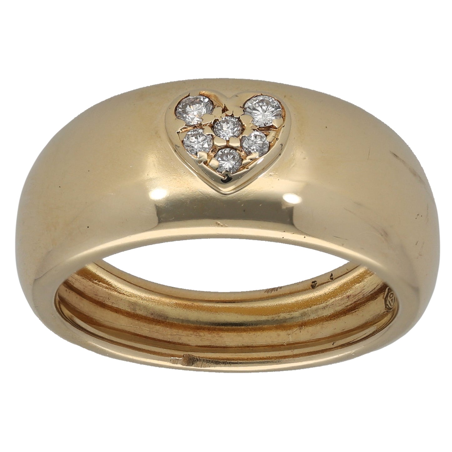 14ct Gold 0.10ct Diamond Alternative Ring Size N