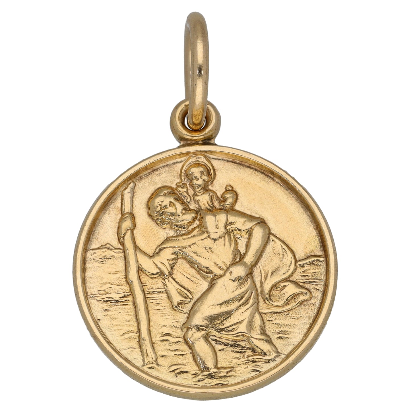 9ct Gold St Christopher Pendant