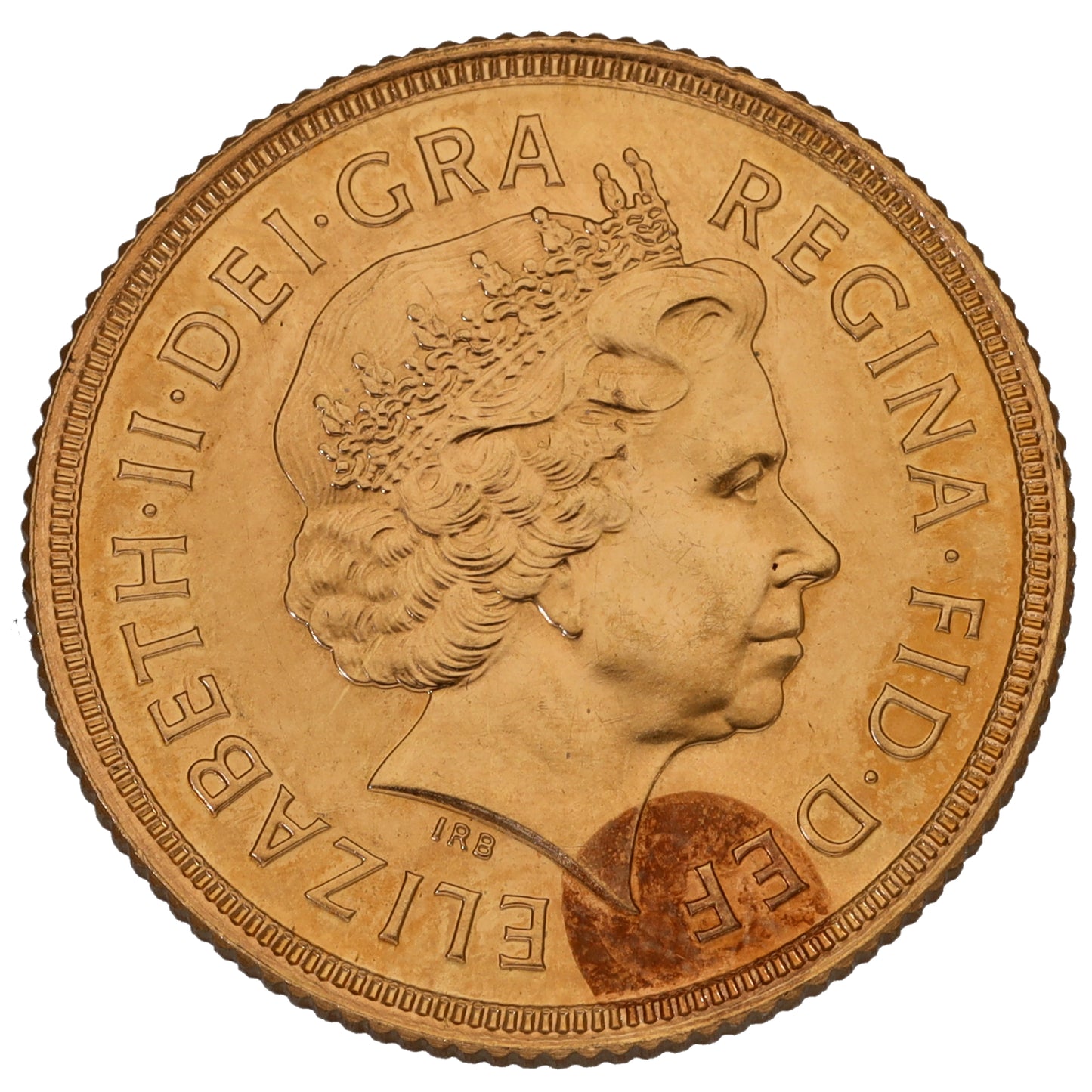 22ct Gold Queen Elizabeth II Full Sovereign Coin 2001