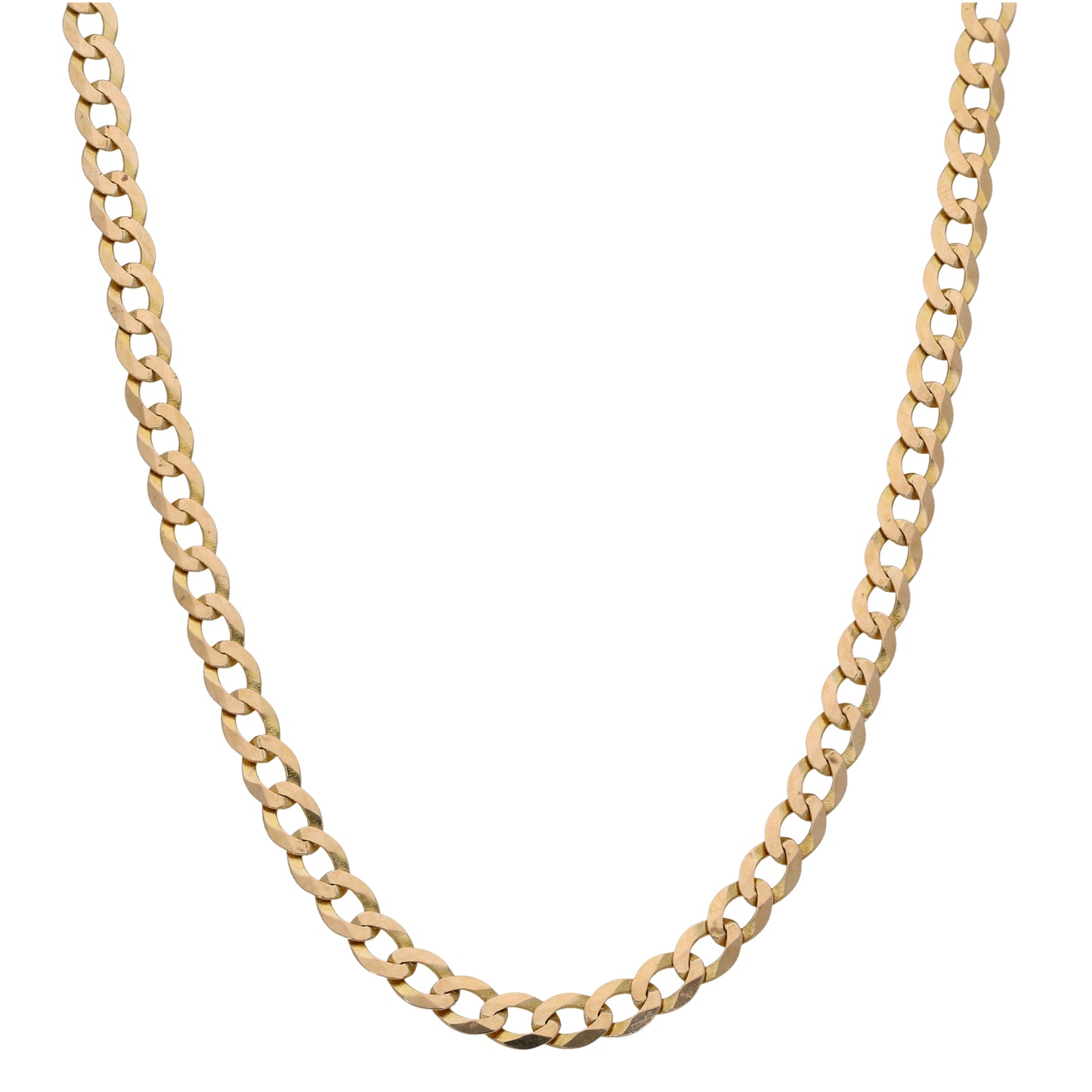 9ct Gold Curb Chain 20"