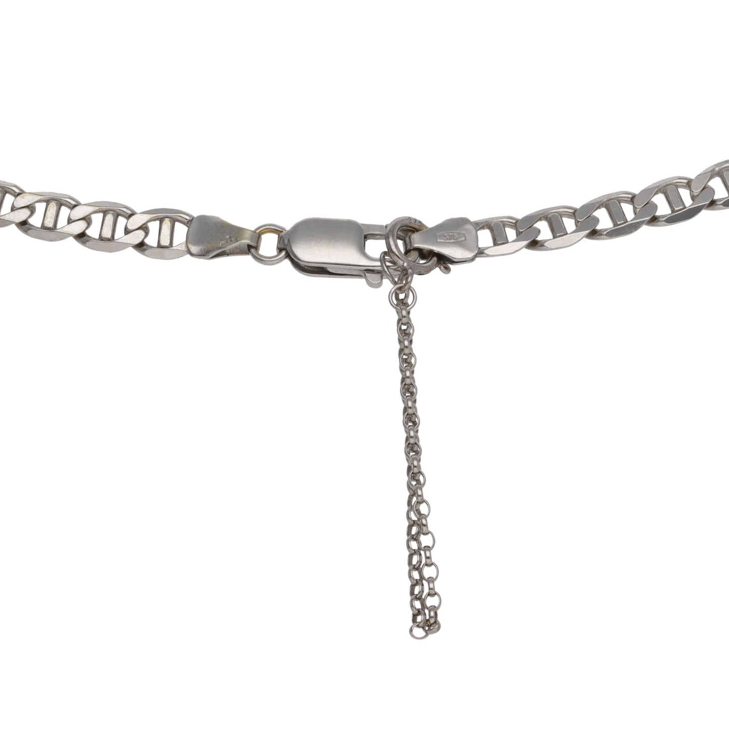 9ct White Gold Anchor Chain 20"