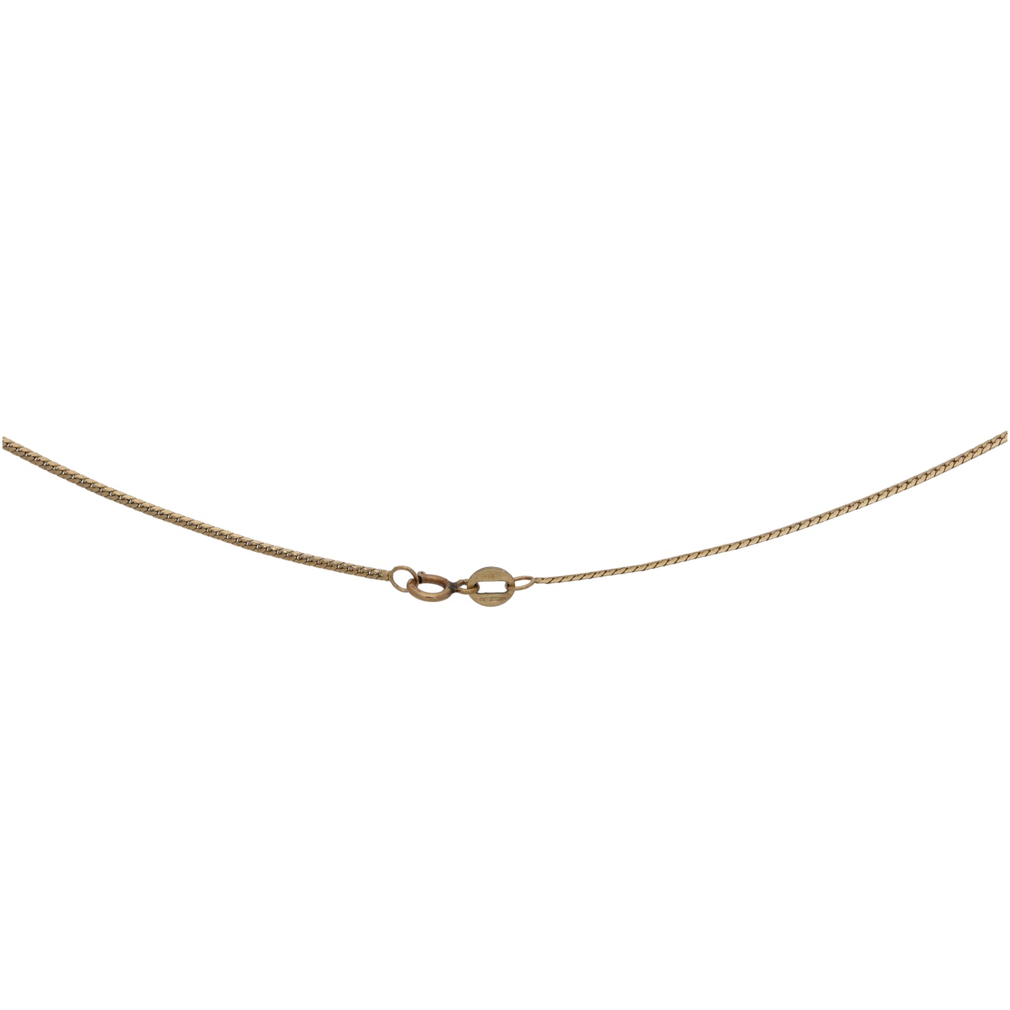 9ct Gold 0.02ct Diamond Fancy Necklace 16"