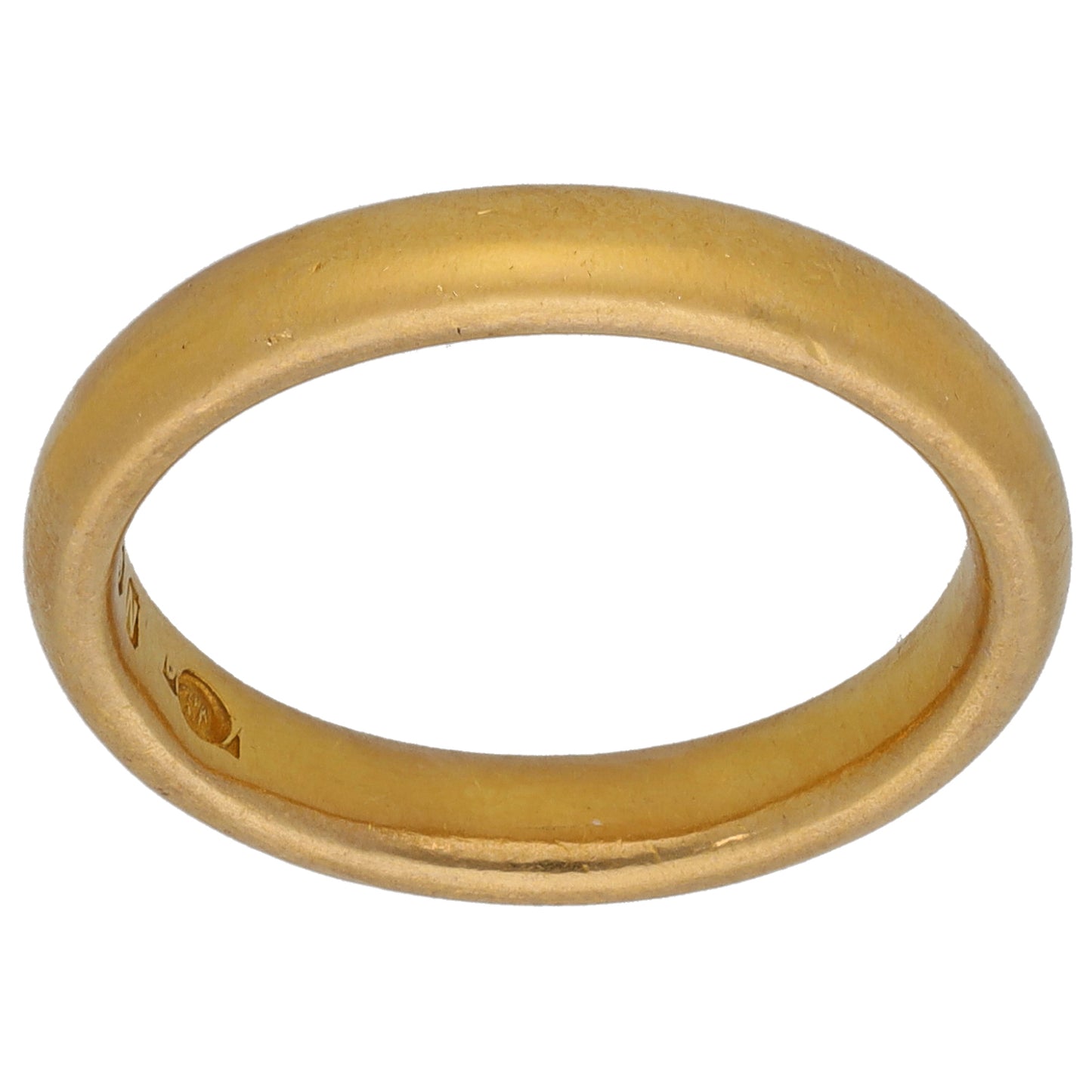 22ct Gold Plain Wedding Ring Size L