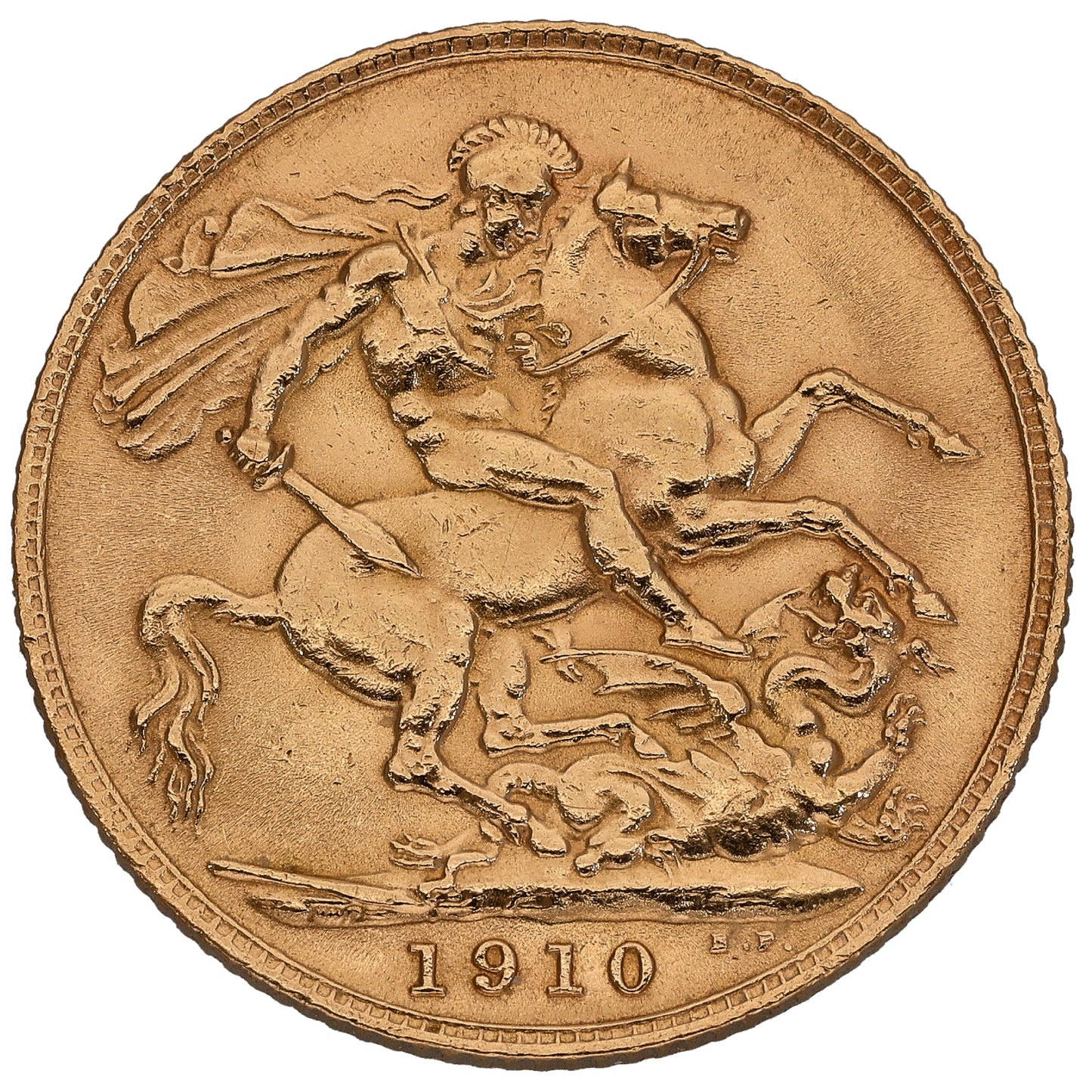 22ct Gold King Edward VII Full Sovereign Coin 1910