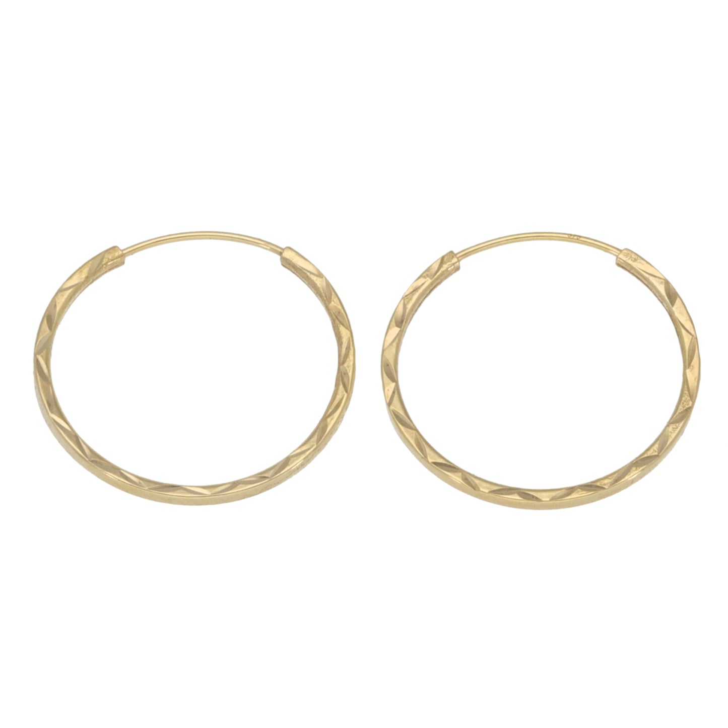New 9ct Gold Hoop Earrings