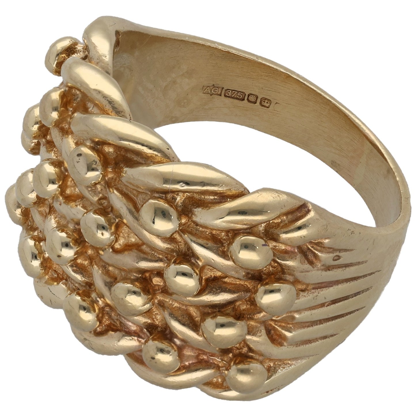 9ct Gold Keeper Ring Size U