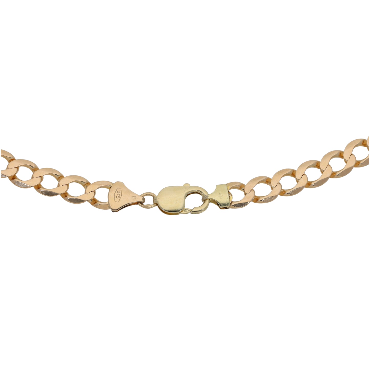 9ct Gold Curb Chain 22"