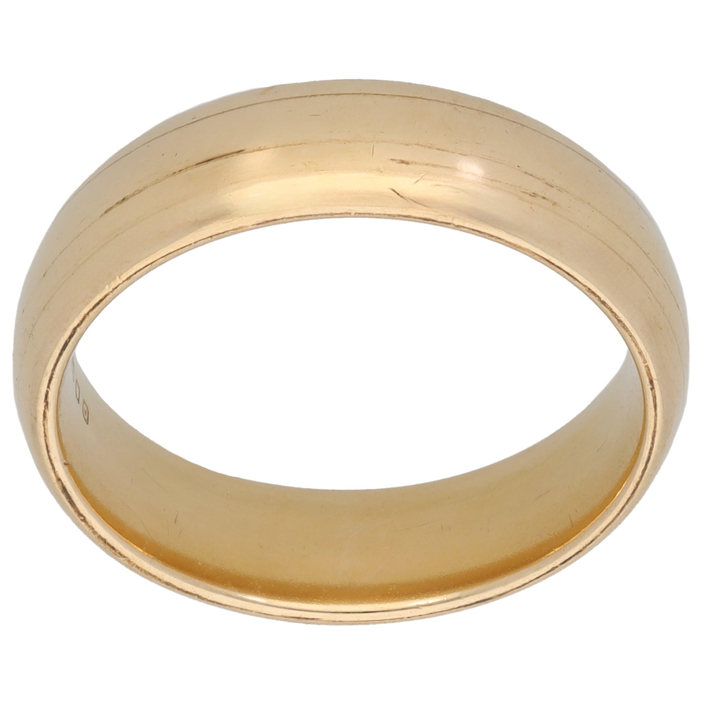 9ct Gold Plain Wedding Ring Size P