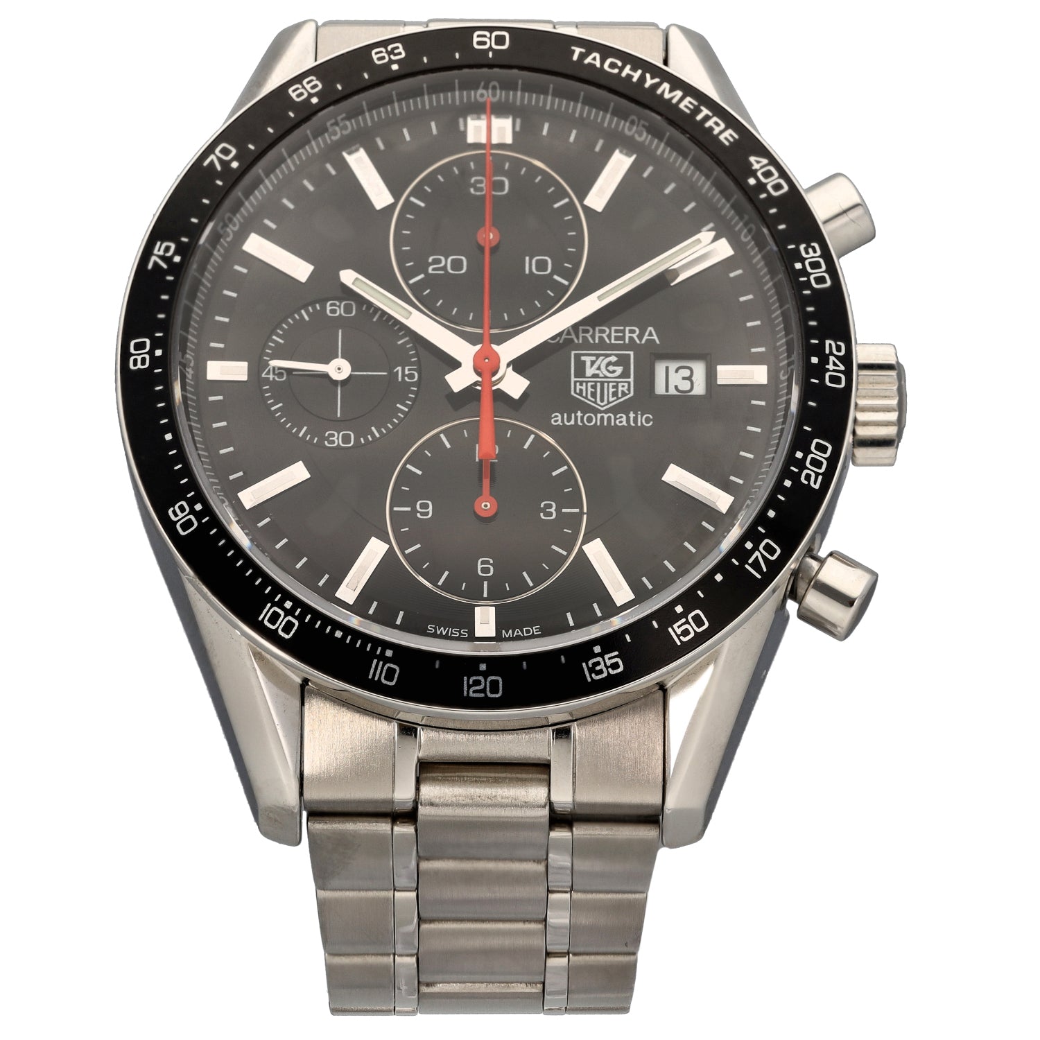 Tag Heuer Carrera CV2014-2 41mm Stainless Steel Watch | H&T