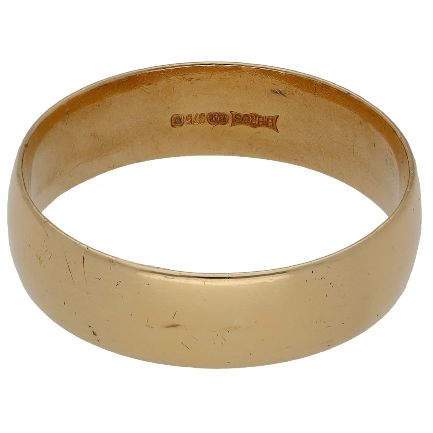 9ct Gold Plain Wedding Ring Size V