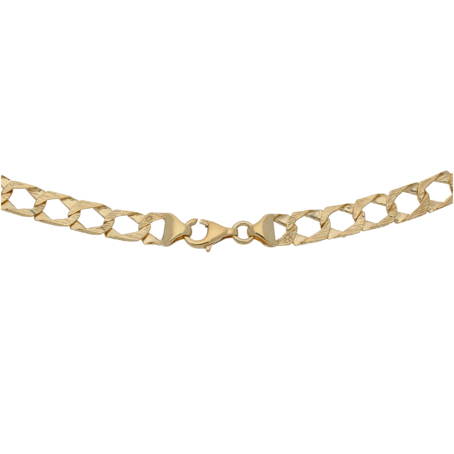 9ct Gold Curb Chain 16"