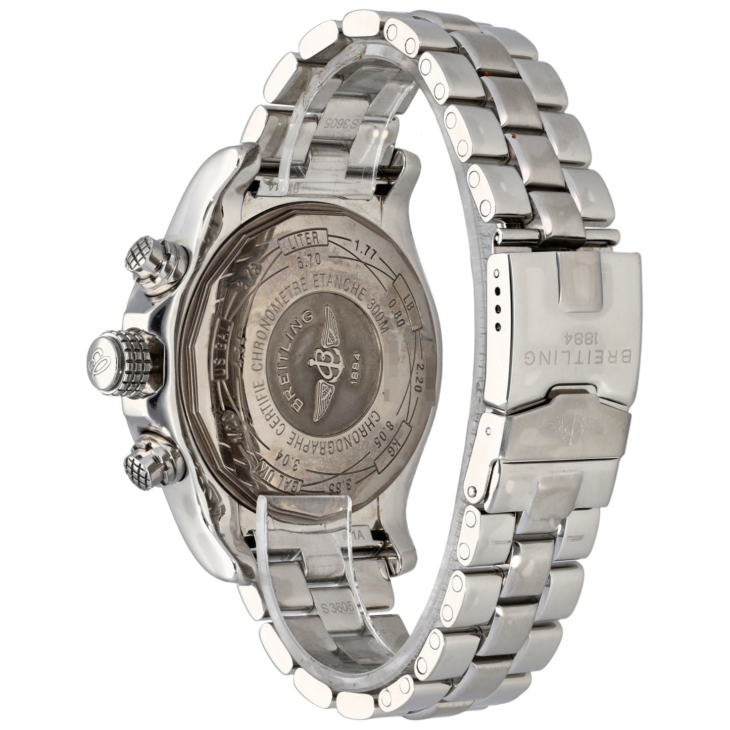 Breitling Super Avenger A13370 48mm Stainless Steel Watch