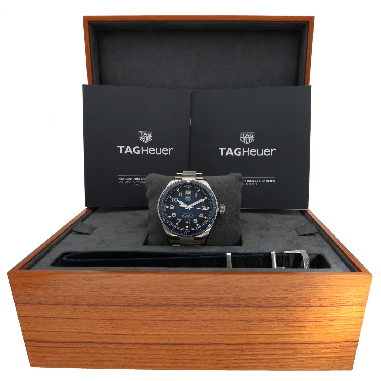 Tag Heuer Autavia WBE5116 42mm Stainless Steel Watch (Ex-Display)