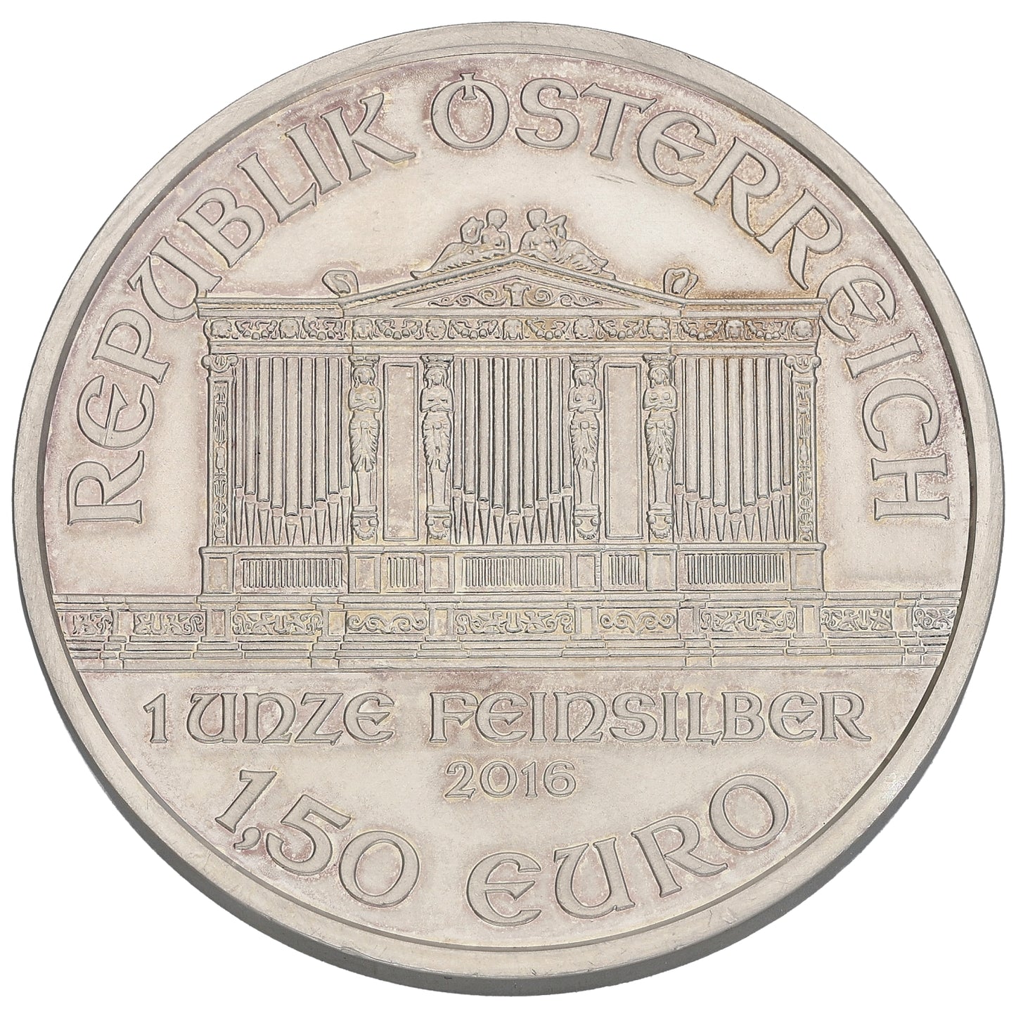 Fine Silver Austrian Philharmonic 1 OZ Coin 2016
