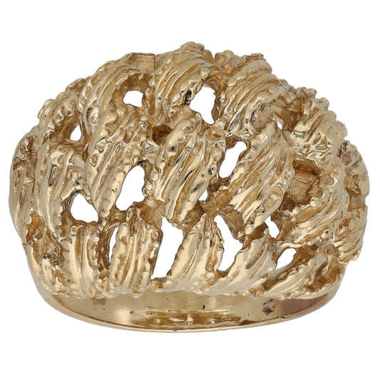 9ct Gold Alternative Ring Size M