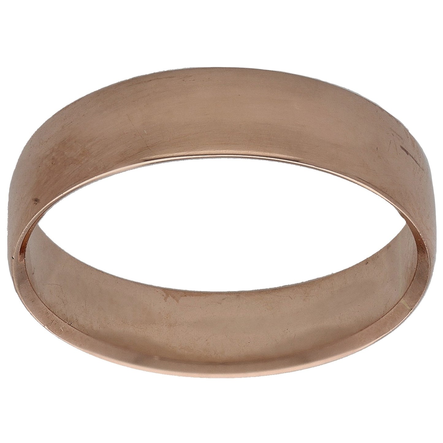 9ct Rose Gold Plain Wedding Ring Size N