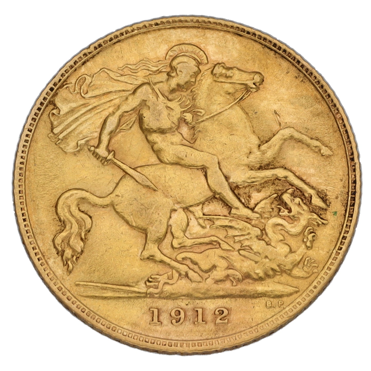 22ct Gold King George V Half Sovereign Coin 1912