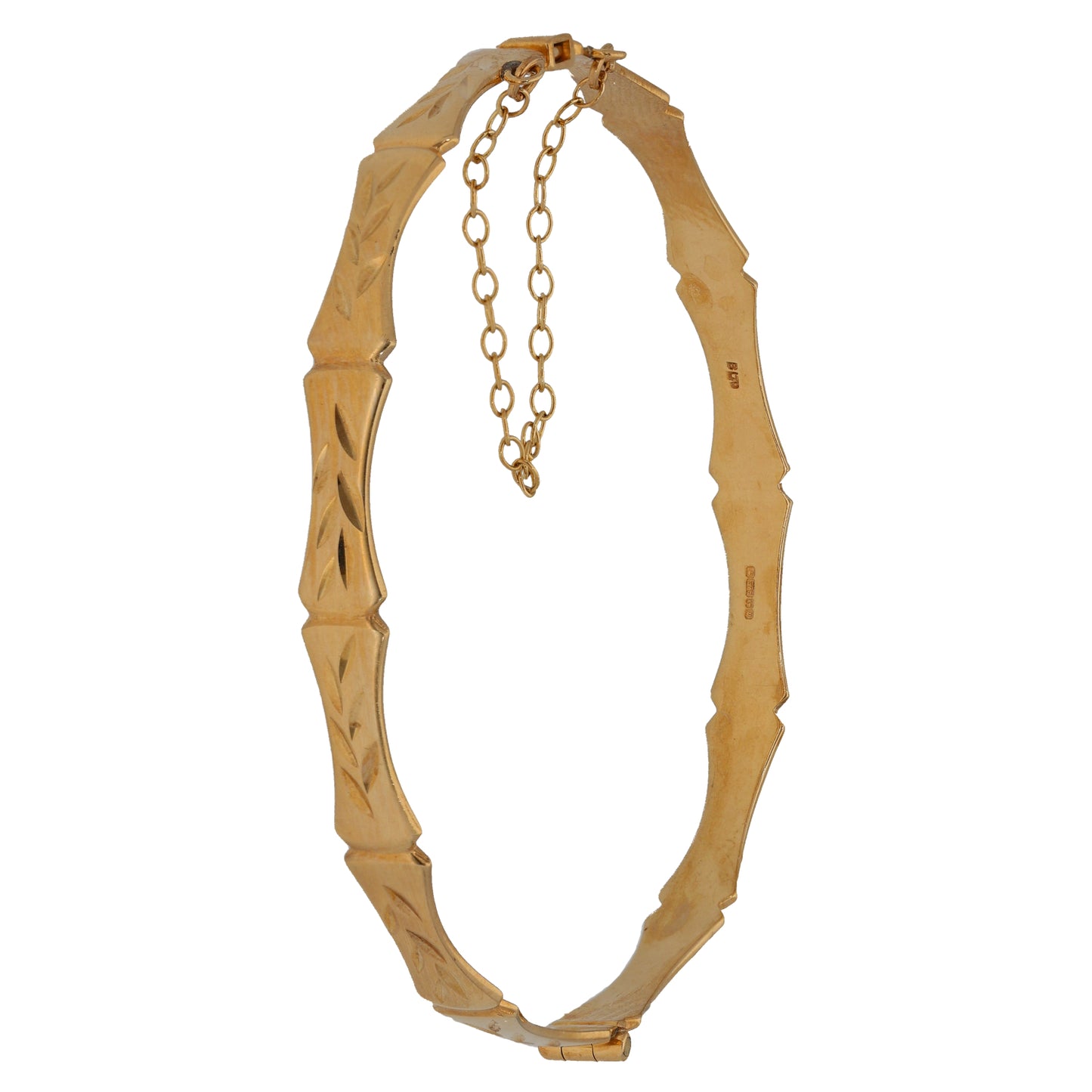 9ct Gold Hinged/Clasp Bangle