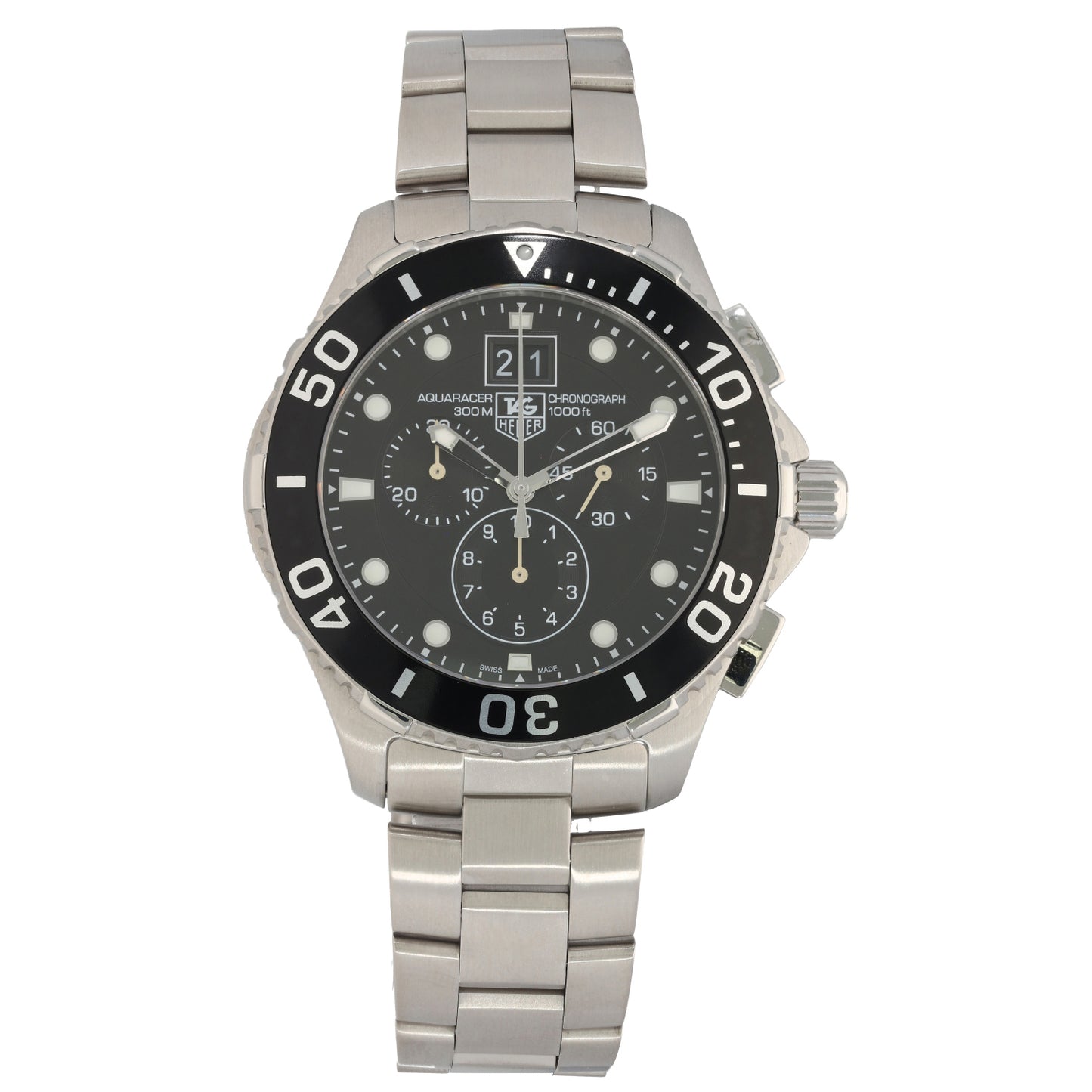 Tag Heuer Aquaracer CAN1010 43mm Stainless Steel Watch