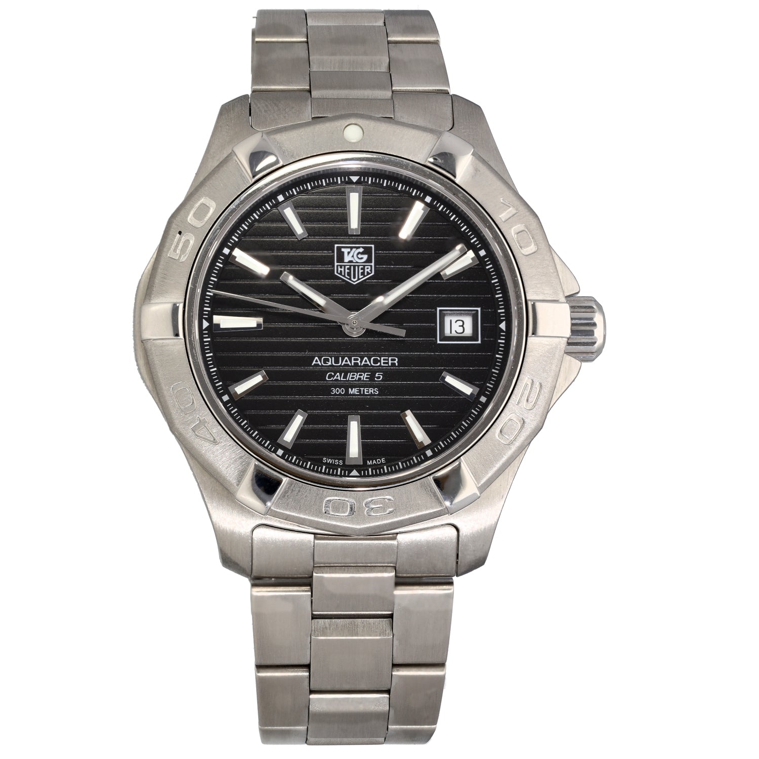 Tag Heuer Aquaracer WAP2010 42mm Stainless Steel Watch H&T