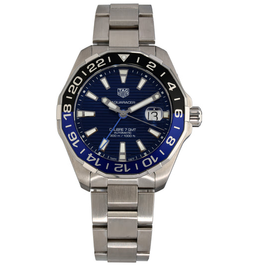 Tag Heuer Aquaracer WAY201T-0 43mm Stainless Steel Watch