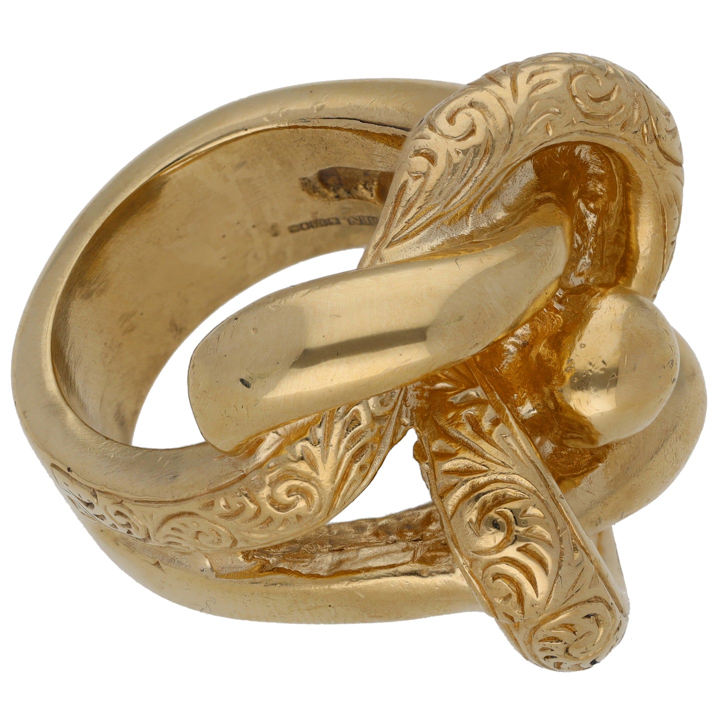 9ct Gold Knot Ring Size Z