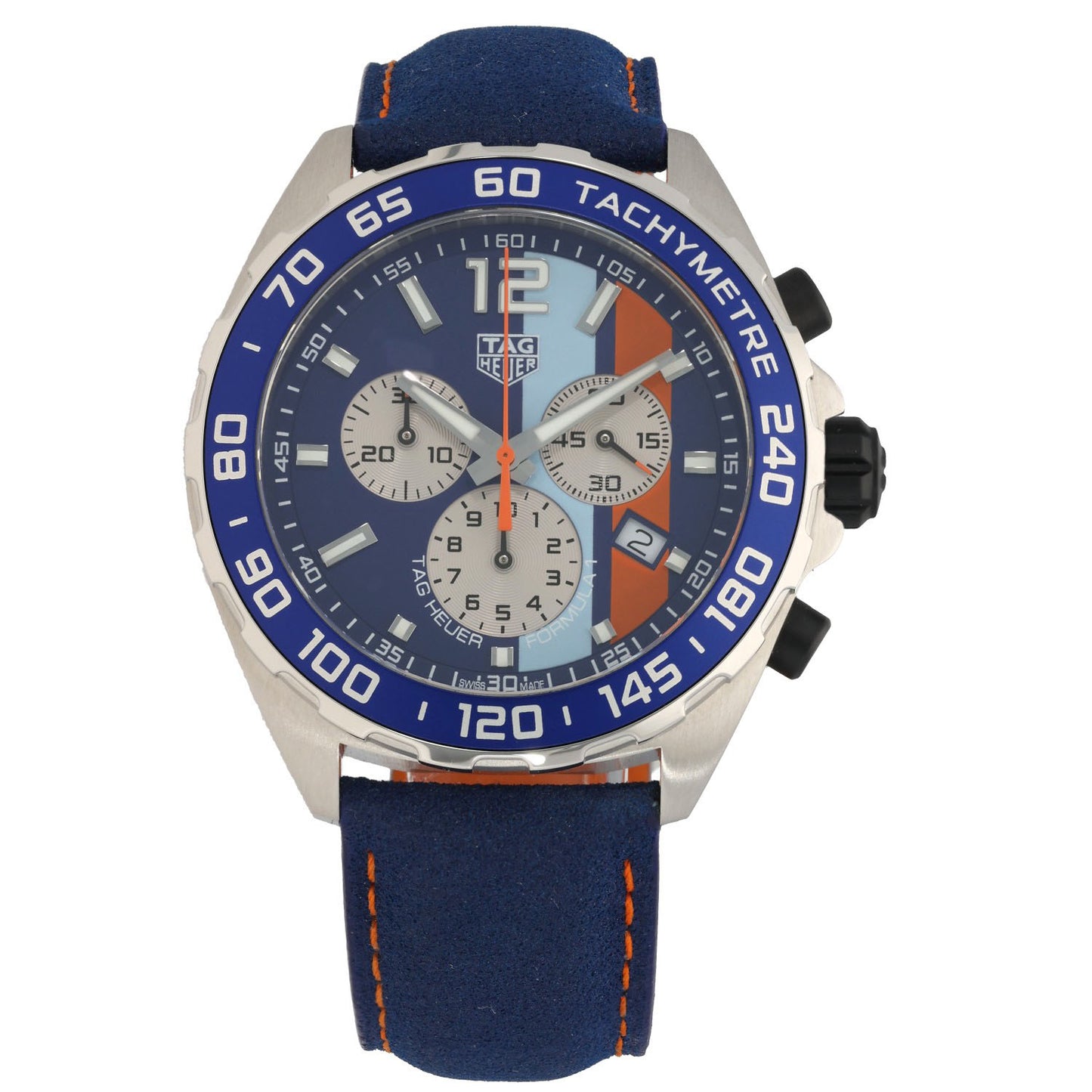 Tag Heuer Formula 1 Gulf CAZ101N 43mm Stainless Steel Watch