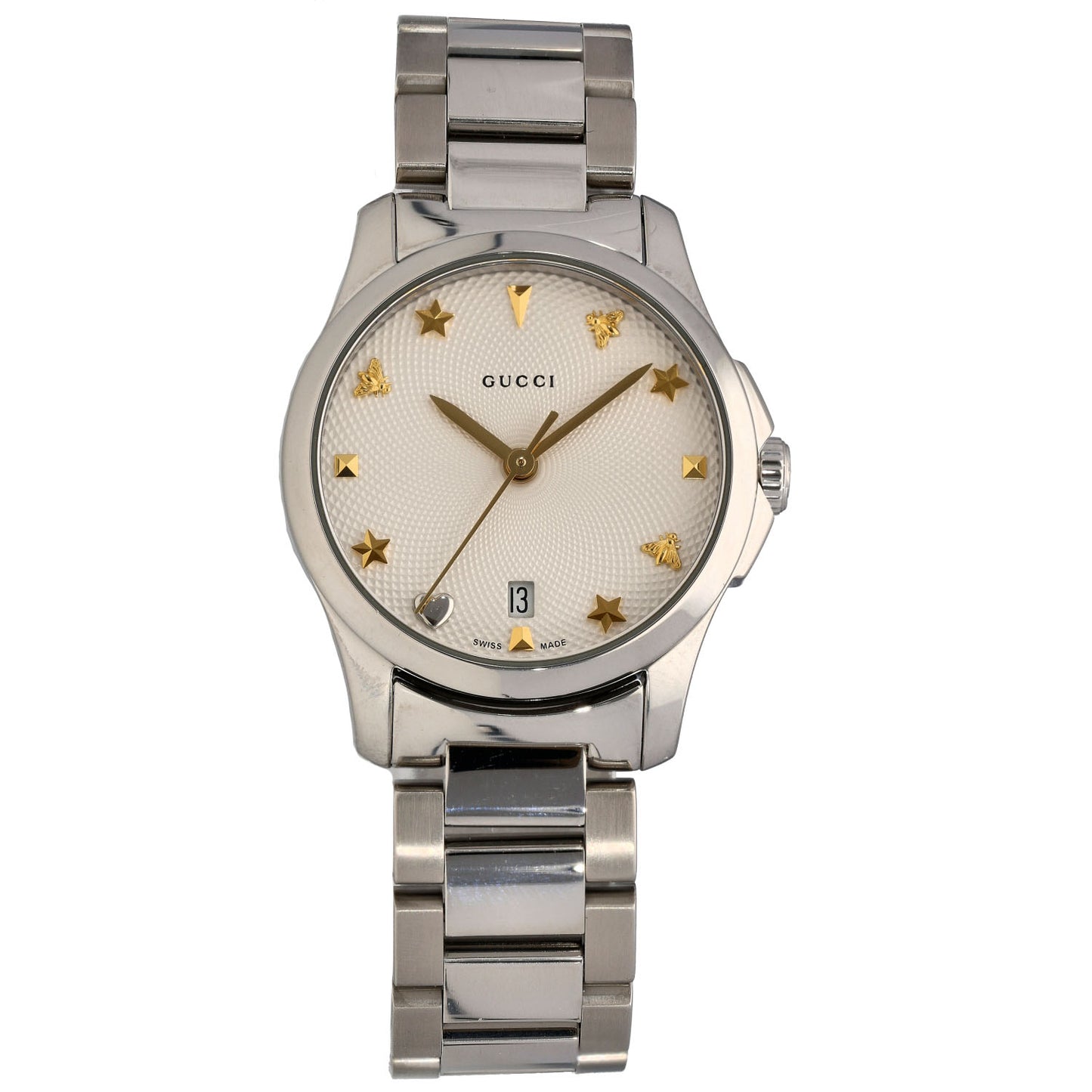 Gucci G-Timeless 126.5 28mm Stainless Steel Watch