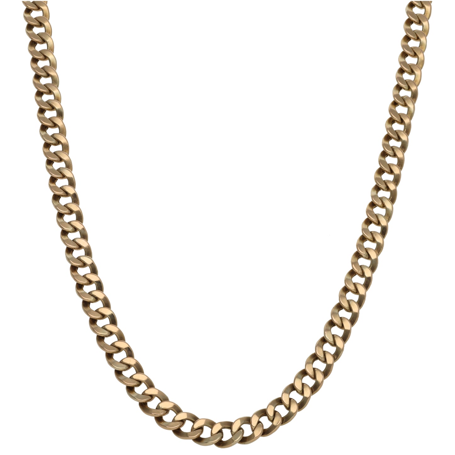 9ct Gold Curb Chain 18"