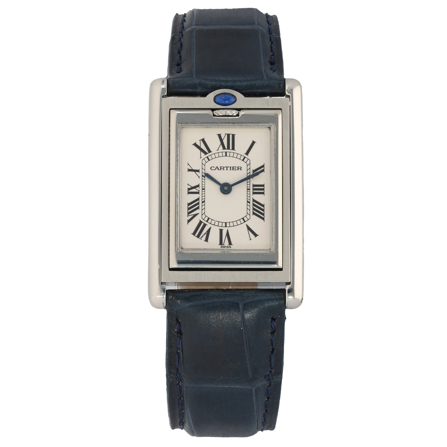 Cartier Tank Basculante W1011258 23mm Stainless Steel Watch