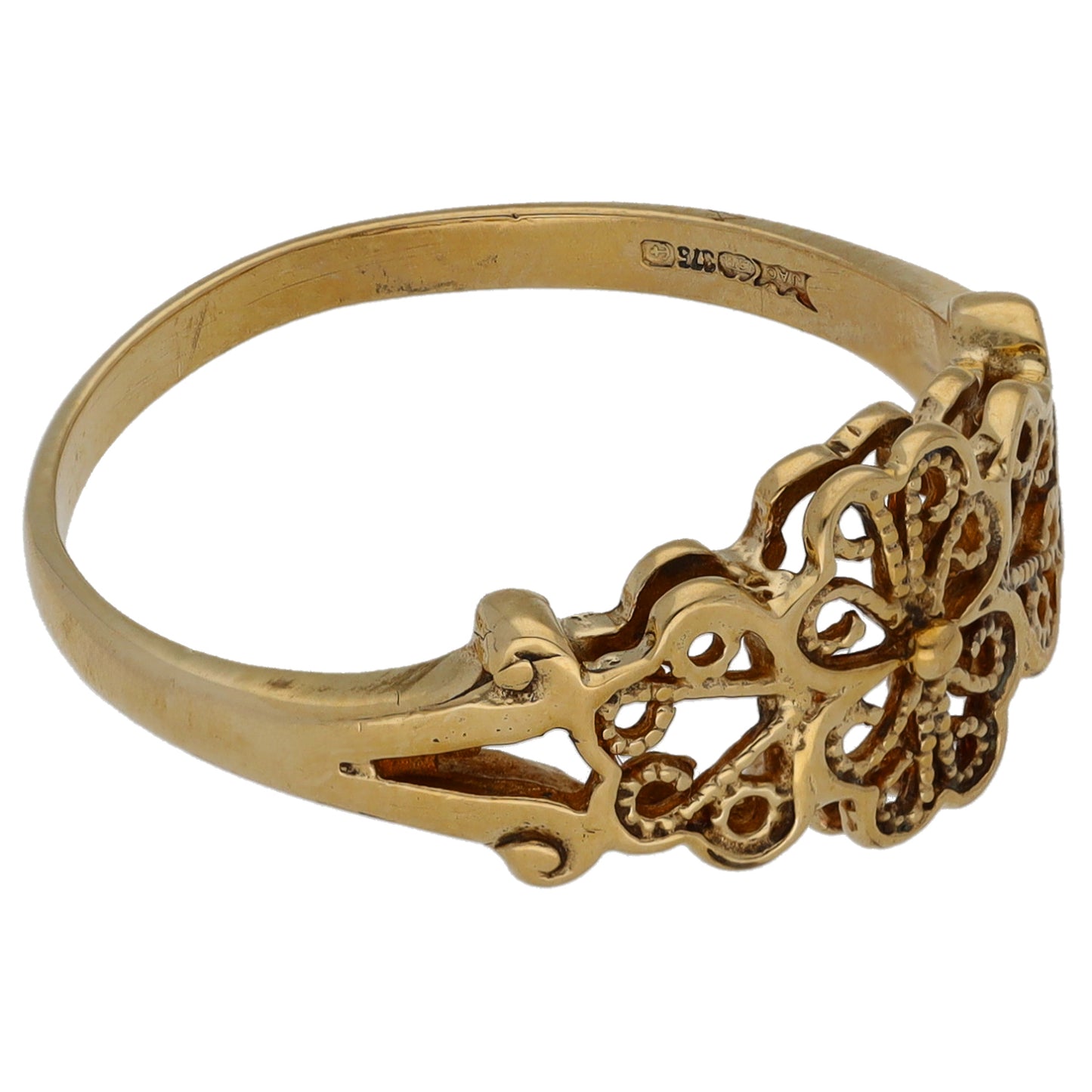 9ct Gold Alternative Ring Size P