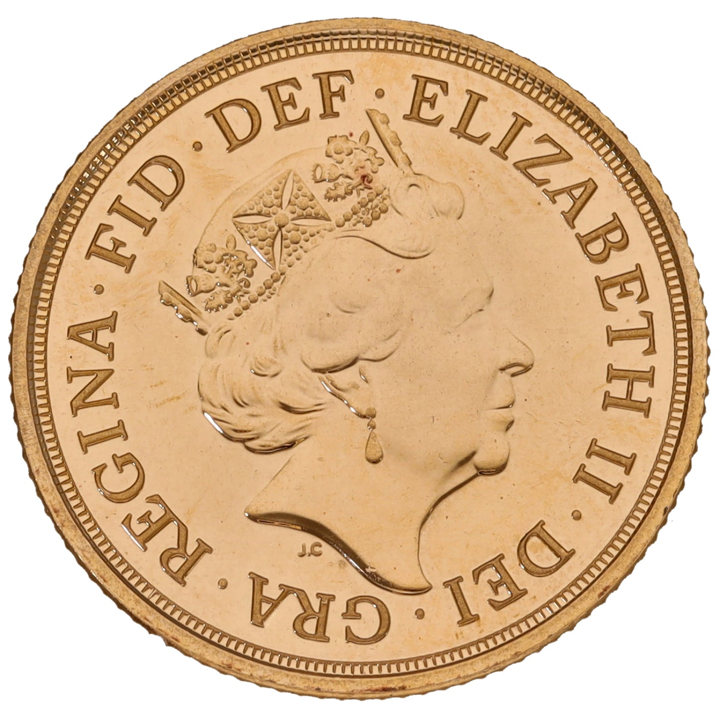 22ct Gold Queen Elizabeth II Full Sovereign Coin 2019