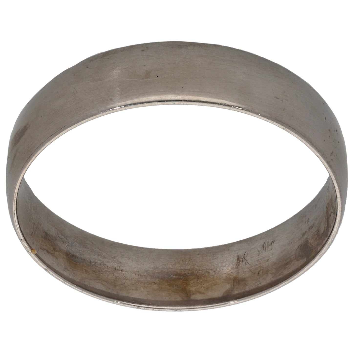 9ct White Gold Plain Wedding Ring Size V