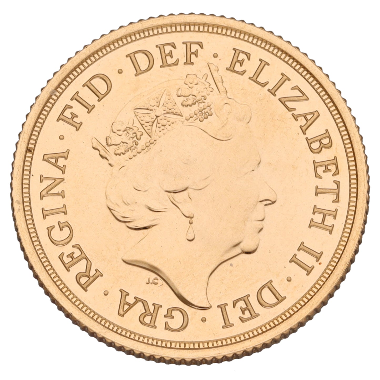 22ct Gold Queen Elizabeth II Full Sovereign Coin 2017