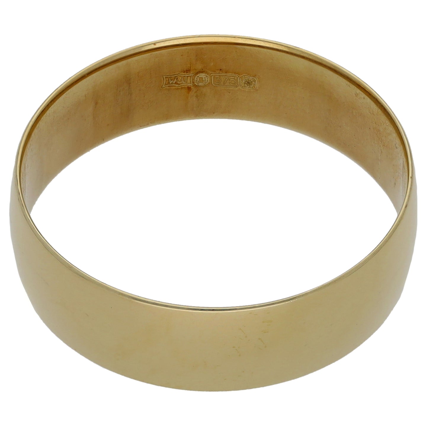 9ct Gold Plain Wedding Ring Size T