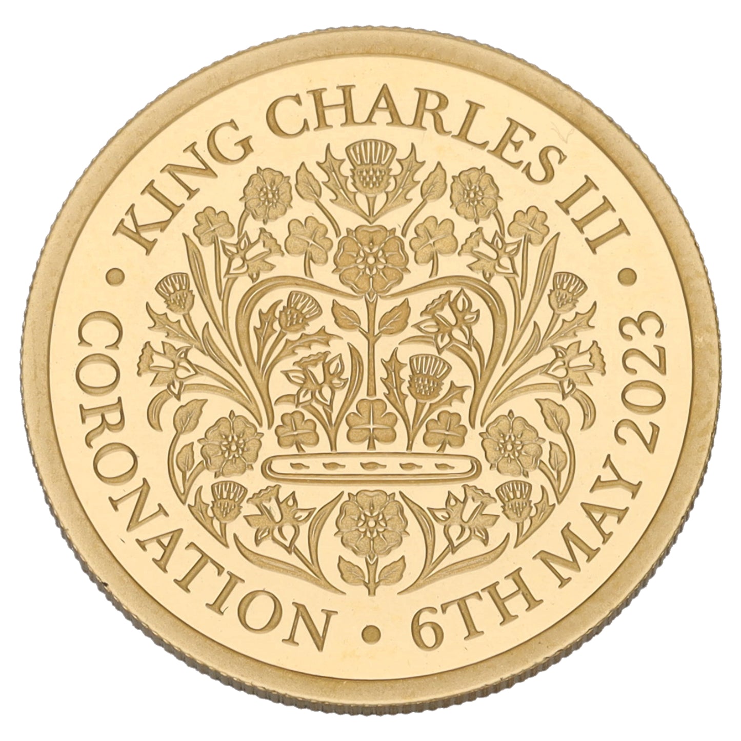 22ct Gold King Charles III Half Sovereign Coin 2023