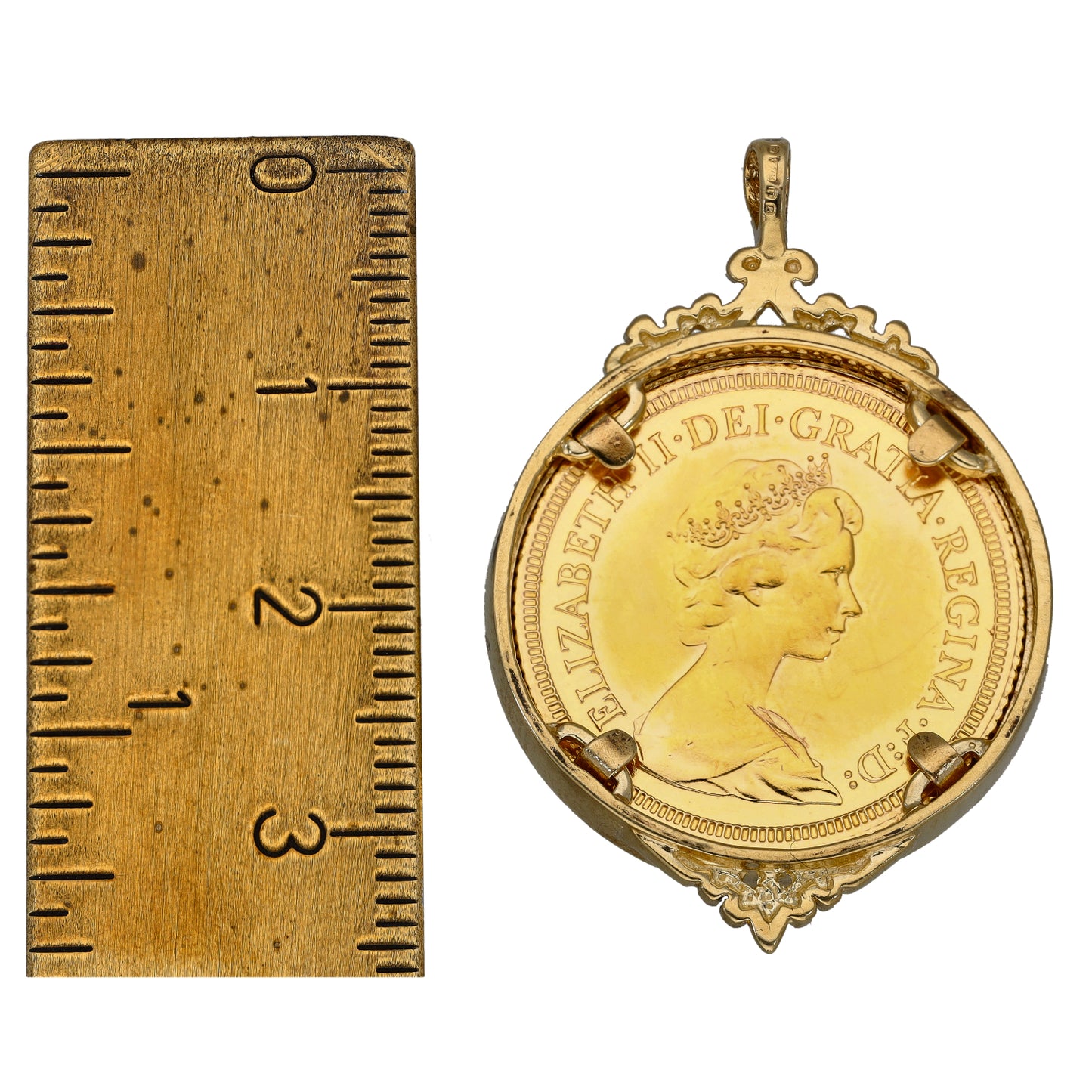 9ct Gold Full Sovereign Coin Pendant