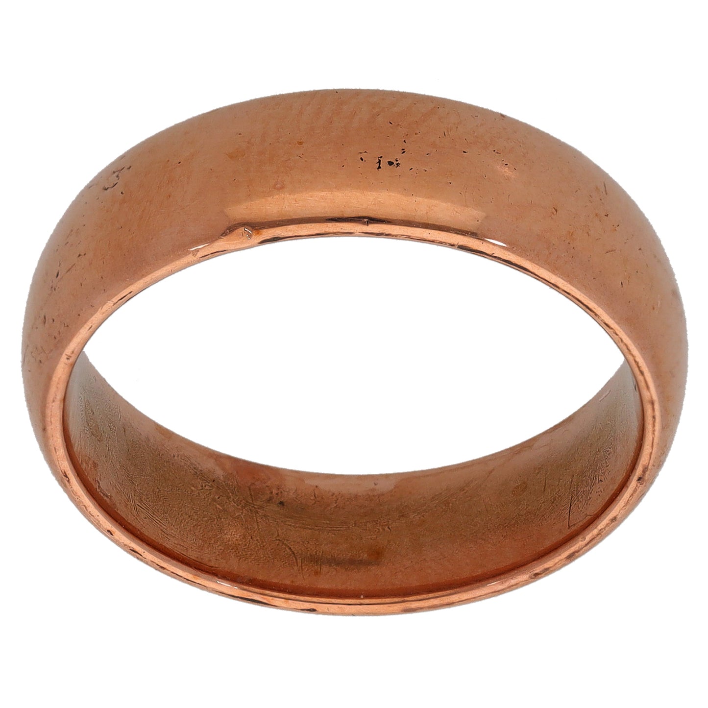 9ct Rose Gold Plain Wedding Ring Size R