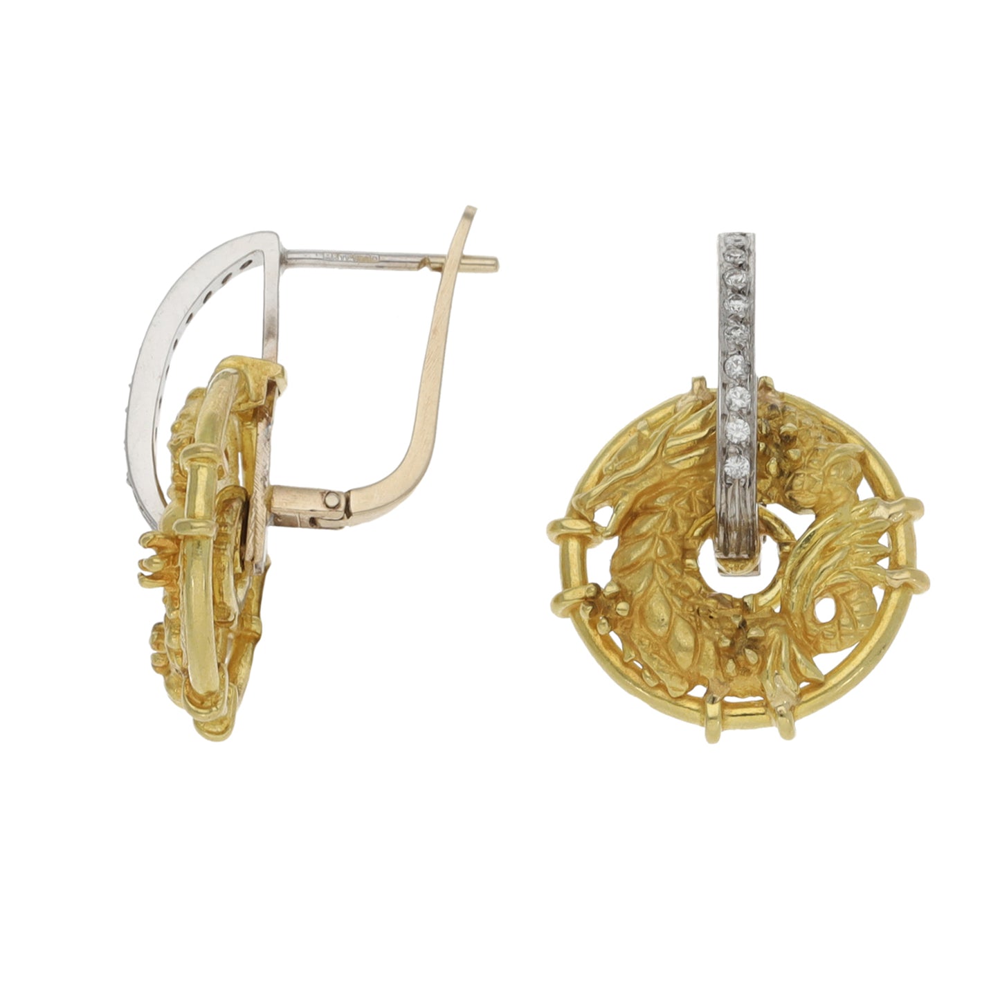 18ct Gold 0.20ct Diamond Alternative Earrings