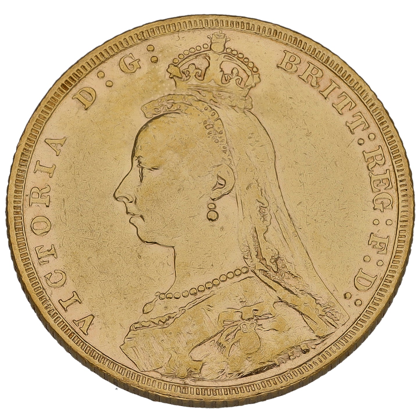 22ct Gold Queen Victoria Full Sovereign Coin 1888