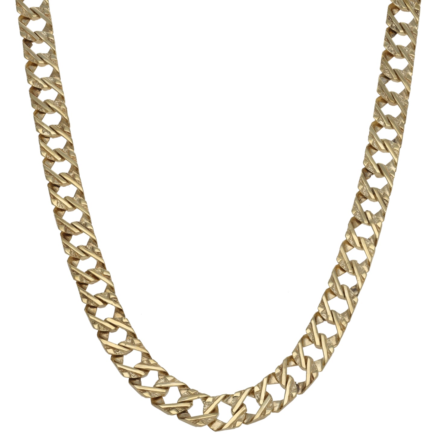 9ct Gold Curb Chain 18"